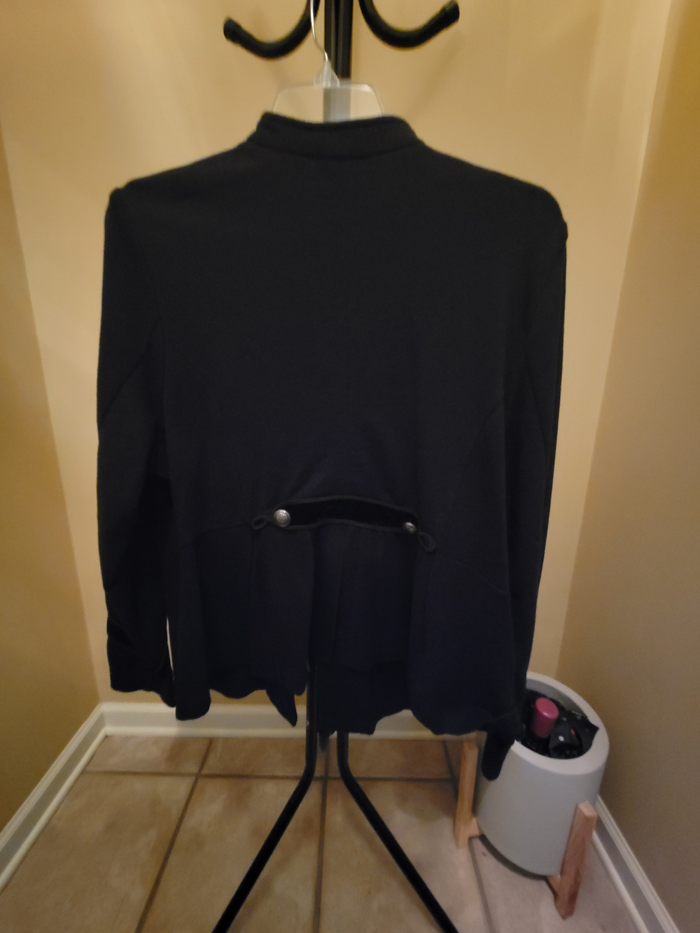 Torrid Black Embellished Zip Front Military Jacket - Picture 6 of 6